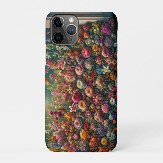 CAPA PARA iPhone 11 PRO 沢山の花々 (Verso)