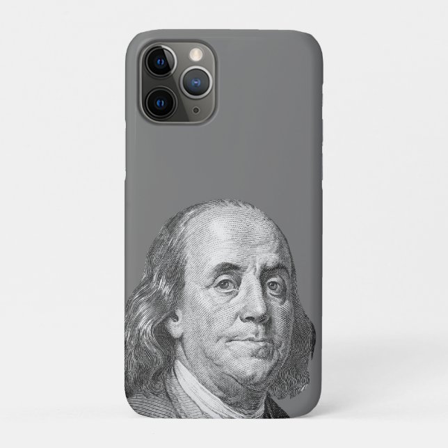 Capa Para iPhone 11 Pro 100 dólares, Benjamin Franklin (Verso)