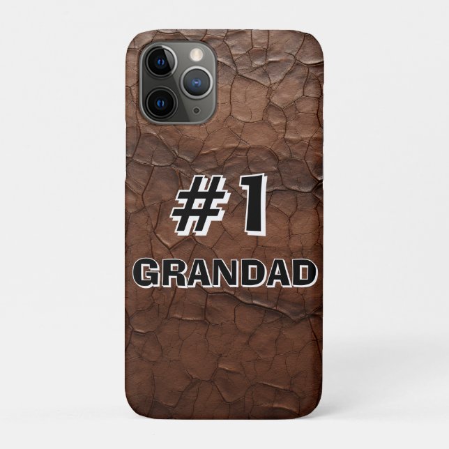 Capa Para iPhone 11 Pro #1 Grandad Leather-look (Verso)