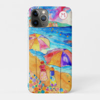 *~* 8 Watercolor Sea Beach Umbrella
