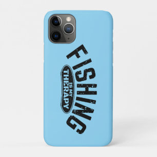 Capa Para iPhone 11 Pro a pesca é a minha terapia pescador ideias engraçad