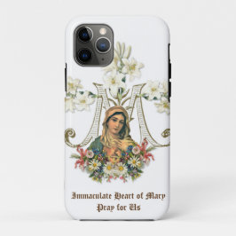 Capa Para iPhone 11 Pro Abençoada Virgem Mãe Imaculada Mary Religiosa