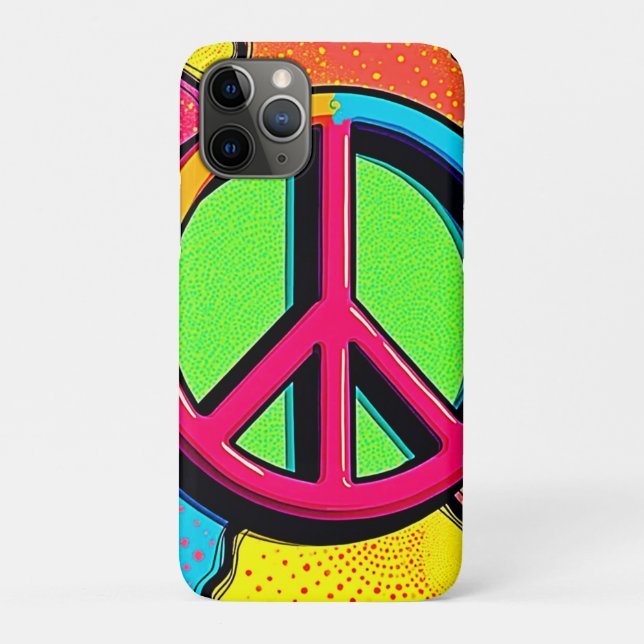 Capa Para iPhone 11 Pro Abrace a Paz Interior & Alegria (Verso)