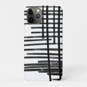 Capa Para iPhone 11 Pro Abstrato Black & White Lines Art - Arranhões 2