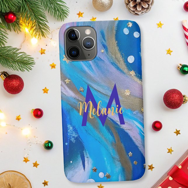 Capa Para iPhone 11 Pro Abstrato, elegante e moderno, de ouro branco (Criador carregado)