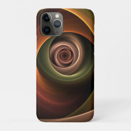 Capa Para iPhone 11 Pro abstrato espiral 3D Cores quentes quentes Arte Fra