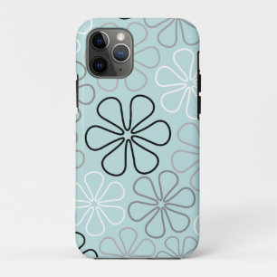 Capa Para iPhone 11 Pro Abstrato Grande Flor Descreve BWG+Duck Egul