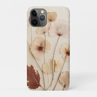 Capa Para iPhone 11 Pro Acordo de flor seca com tom calmo