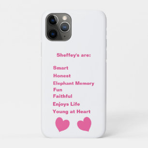 Capa Para iPhone 11 Pro Acrônimo de Sheffey Rosa