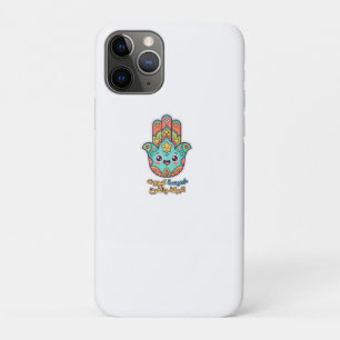 Capa Para iPhone 11 Pro Adesivo de Mão Hamsa Kawaii Marroquino Fofo