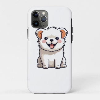 Capa Para iPhone 11 Pro Adesivo de Vinil de Cachorrinho Kawaii Fofo - Dese