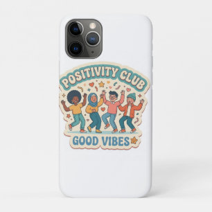 Capa Para iPhone 11 Pro Adesivo Personalizado 'Clube da Positividade - Boa