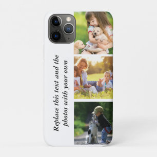 Capa Para iPhone 11 Pro Adicionar seu próprio texto e fotos