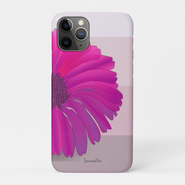 Capa Para iPhone 11 Pro Adorável Daisy Elegante, Flor - Personalizada (Verso)