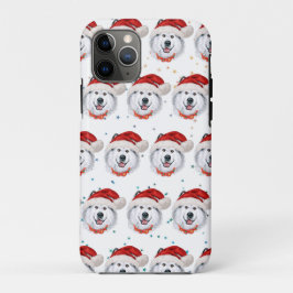 Capa Para iPhone 11 Pro Alaskan Malamute Dog Breed Christmas Stars