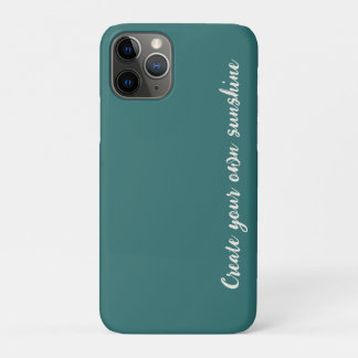 Capa Para iPhone 11 Pro Alfabetização Geométrica Teal Alexandrita Moderna