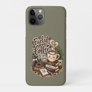 Capa Para iPhone 11 Pro Alimentado por Café e Boas Vibrações – Amante de C