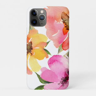 Capa Para iPhone 11 Pro Amarelo Cor Amarelo Cor-de-Rosa-Dourada-Girassol