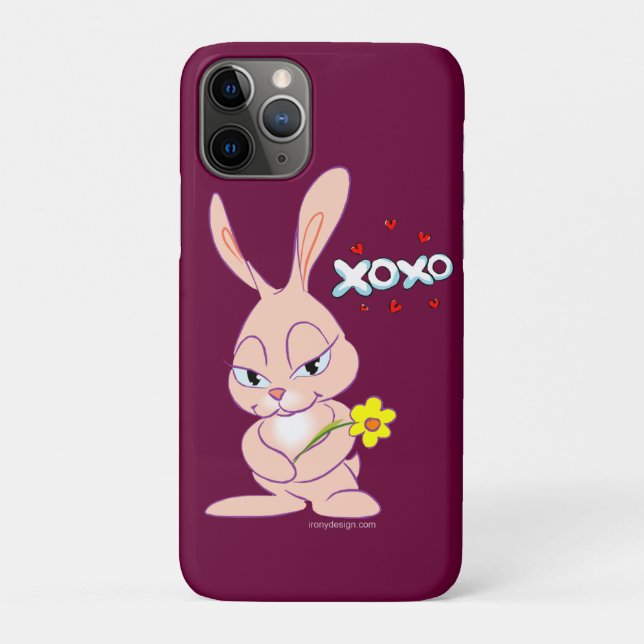 Capa Para iPhone 11 Pro Amor do coelho (Verso)