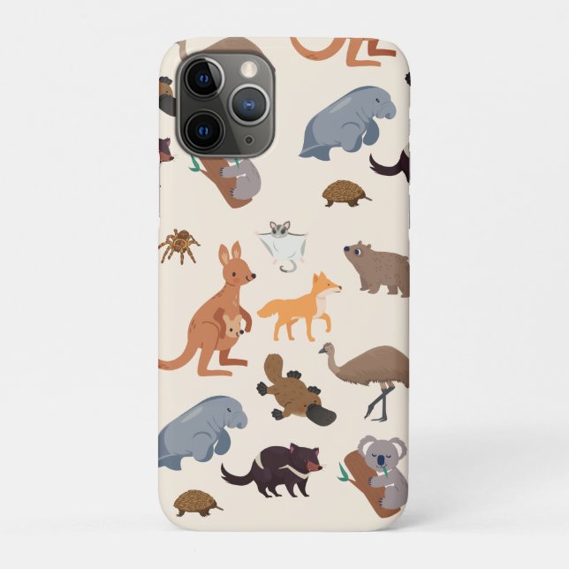 Capa Para iPhone 11 Pro Animais da Vida Selvagem Aussie da Austrália (Verso)