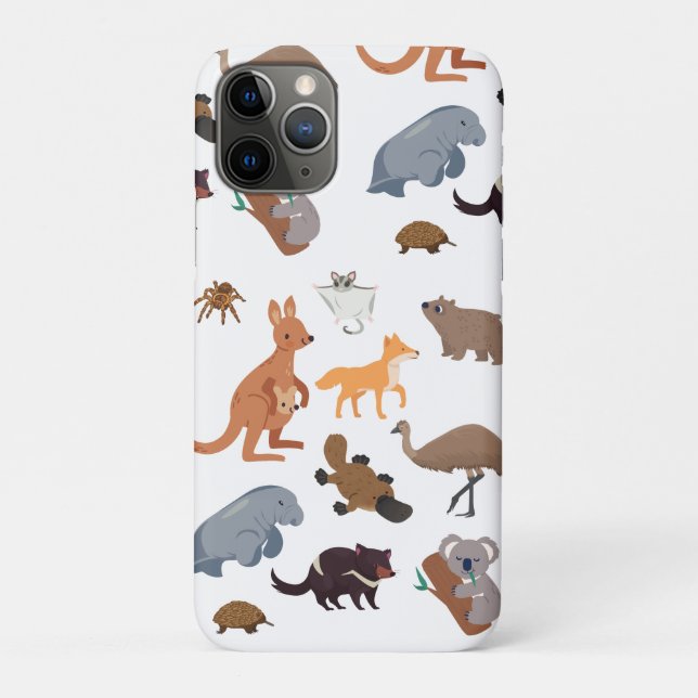 Capa Para iPhone 11 Pro Animais da Vida Selvagem Aussie da Austrália (Verso)