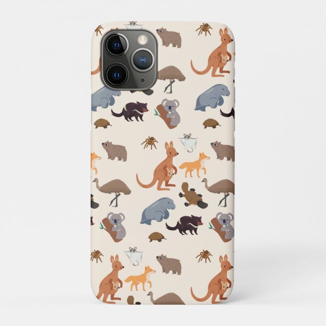 Capa Para iPhone 11 Pro Animais da Vida Selvagem Aussie da Austrália (Verso)