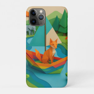 Capa Para iPhone 11 Pro Animais Dobrados da Floresta – Vida Selvagem Color