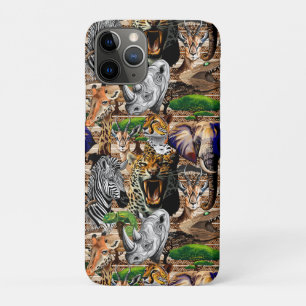 Capa Para iPhone 11 Pro Animais Selvagens da savana africana