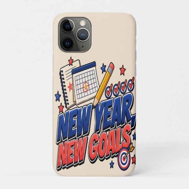 Capa Para iPhone 11 Pro Ano novo, novas metas (Verso)