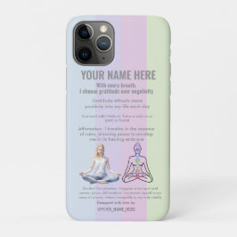 Capa Para iPhone 11 Pro ANTI-Stress I CHOOSE GRATITUDE OVER NEGATIVITY
