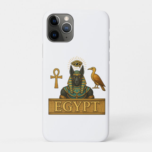Capa Para iPhone 11 Pro Anubis & Thoth | Símbolos Egípcios -  (Verso)