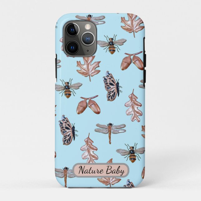 Capa Para iPhone 11 Pro Apple iPhone 11Pro Case Nature Baby Blue (Verso)