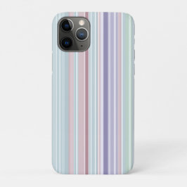 Capa Para iPhone 11 Pro Aqua, Blush and Lavender Stripes