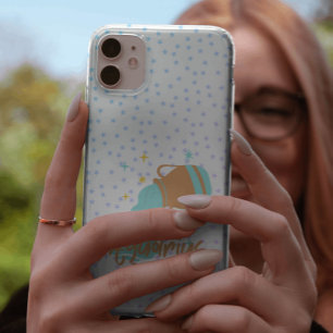 Capa Para iPhone 11 Pro Aquário Moderno Bearer de Água Zodiac