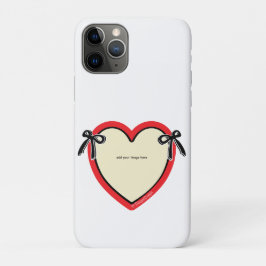 Capa Para iPhone 11 Pro Arcos Dingus e Bag de Tote Personalizada do Coraçã