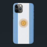 Capa Para iPhone 11 Pro argentina<br><div class="desc">A bandeira nacional da Argentina é uma tribanda, composta por três bandas horizontais igualmente largas, azuis-claro, brancas e azuis-claro. A bandeira do cheio com sol é chamada de bandeira oficial cerimonial (espanhola: Bandera Oficial de Ceremonia). A bandeira sem sol é considerada a bandeira Ornamental (Bandera de Ornato). Embora ambas as...</div>