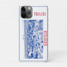 Capa Para iPhone 11 Pro Arquitetura de rua Tbilisi Georgia Cityscape