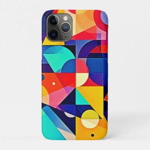 Capa Para iPhone 11 Pro Arte Abstrata Geométrica Vibrante