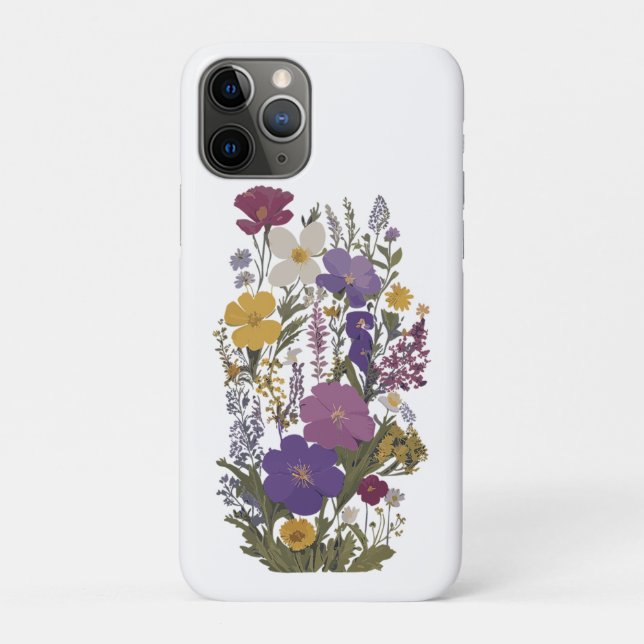 Capa Para iPhone 11 Pro Arte Botânica (Verso)