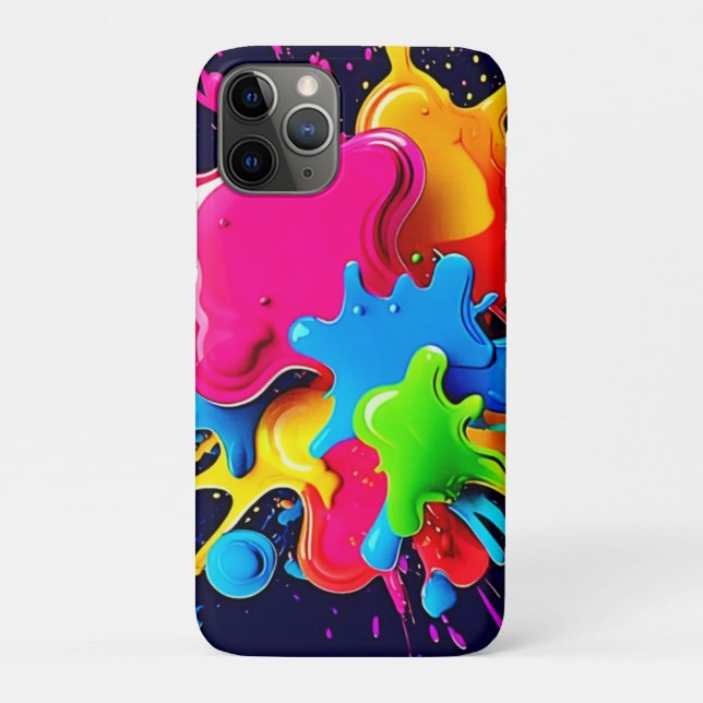 Capa Para iPhone 11 Pro Arte de abertura de cores explosiva (Verso)