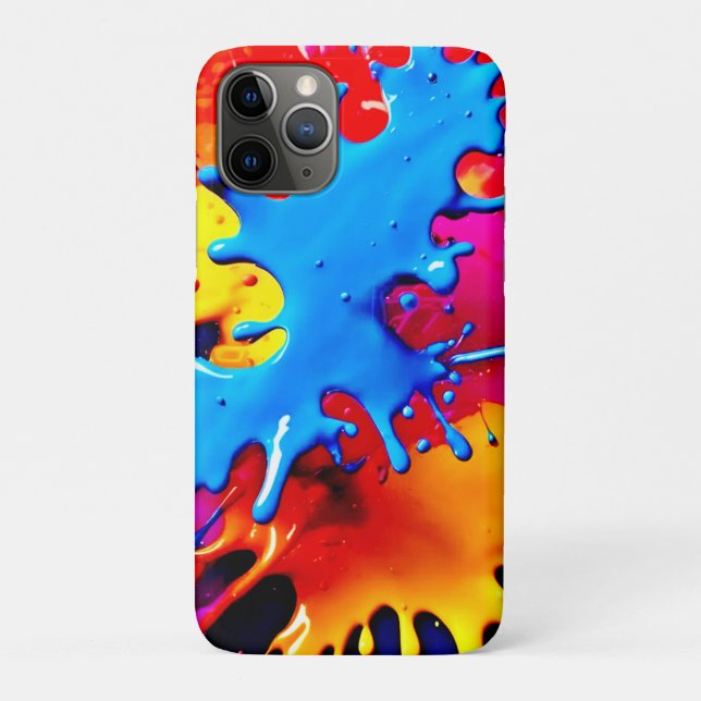 Capa Para iPhone 11 Pro Arte de abertura de cores vivas (Verso)