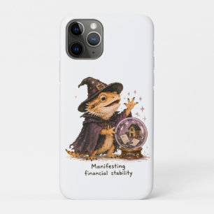 Capa Para iPhone 11 Pro Arte de Dragão Barbudo Manifestando Estabilidade F