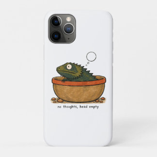 Capa Para iPhone 11 Pro Arte de Dragão Barbudo sem Pensamentos e Cabeça Va