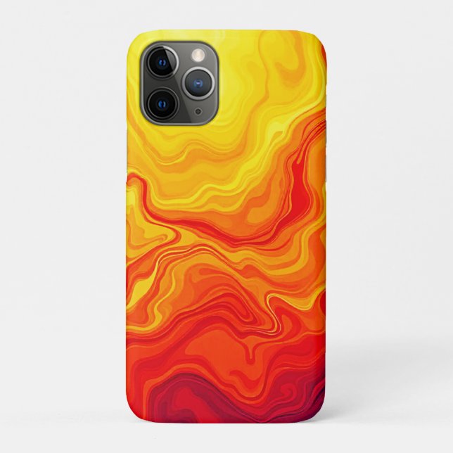 Capa Para iPhone 11 Pro Arte de Fluxo de Abstrato de Fiação (Verso)
