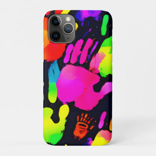 Capa Para iPhone 11 Pro Arte de impressão digital neon vibrante