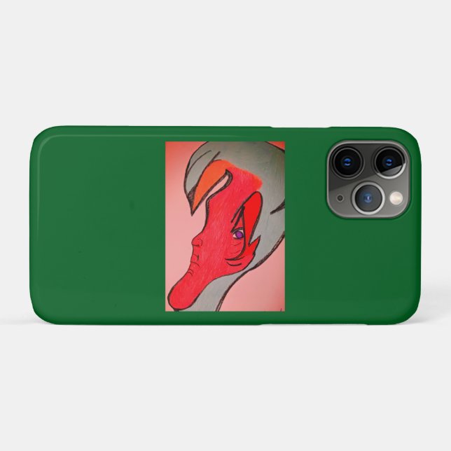 Capa Para iPhone 11 Pro Arte de Personagem Original Única (Verso (horizontal))