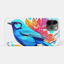 Capa Para iPhone 11 Pro Arte Felicidade do Pássaro Azul