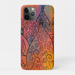 Capa Para iPhone 11 Pro Arte Floral Bonito