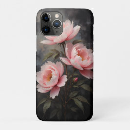Capa Para iPhone 11 Pro Arte Floral de Peônia