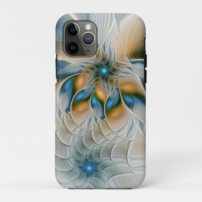 Capa Para iPhone 11 Pro Arte fractal de fantasia abstrata ascendente com a (Verso)